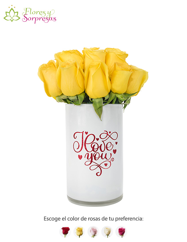 Arreglo floral Ilove you Delivery Lima y Callao